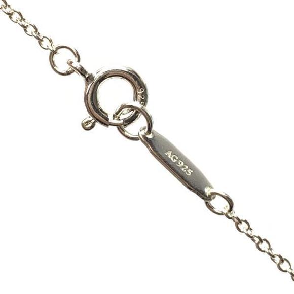 Tiffany Blue Double Heart Tag Necklace Silver - Picture 6 of 9